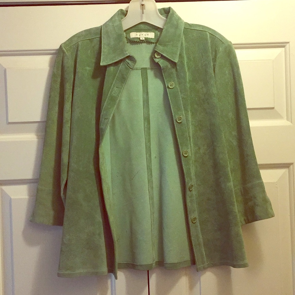 Green suede Sorbe jacket